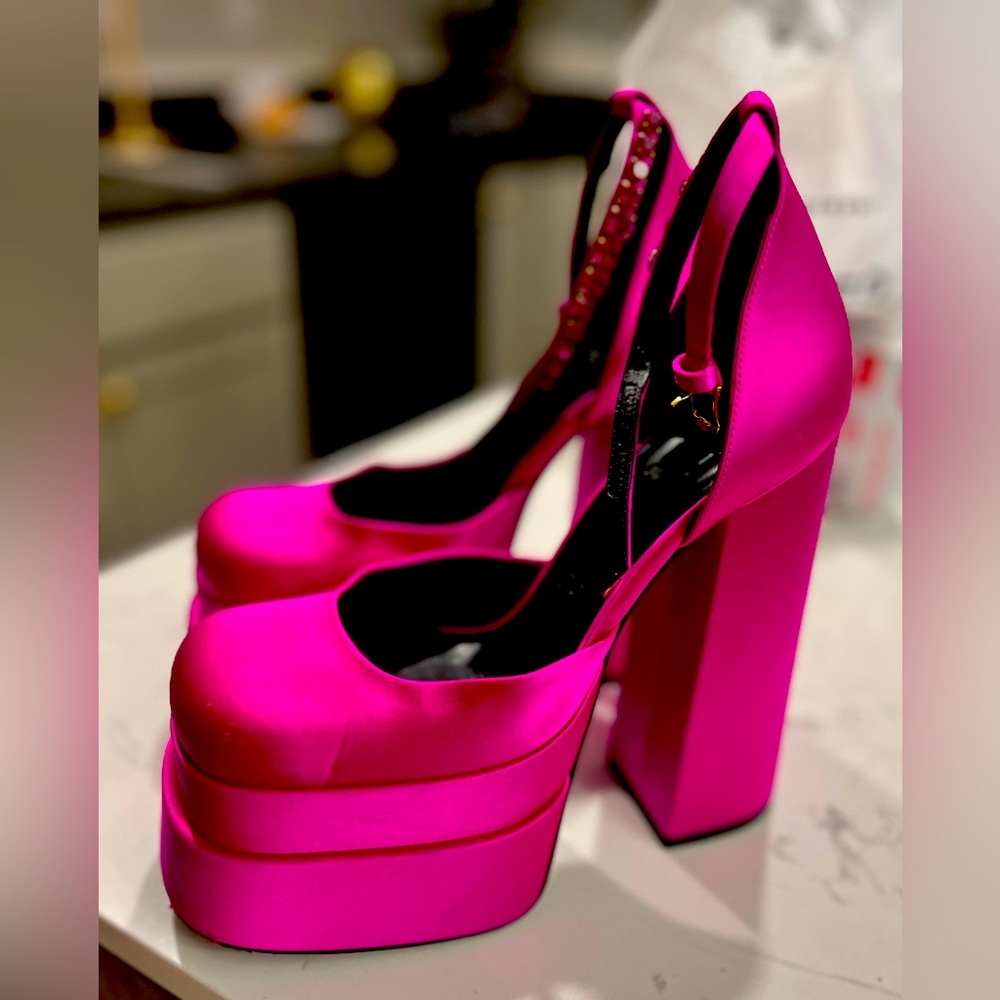 Versace platform heel